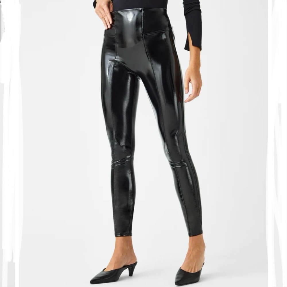Faux Patent Leather Leggings Tall XL